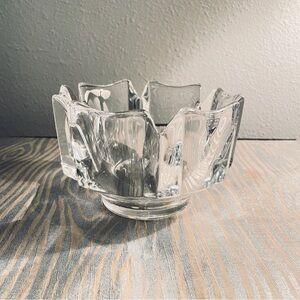 Elegant Orrefors Clear Glass Bowl from Sweden